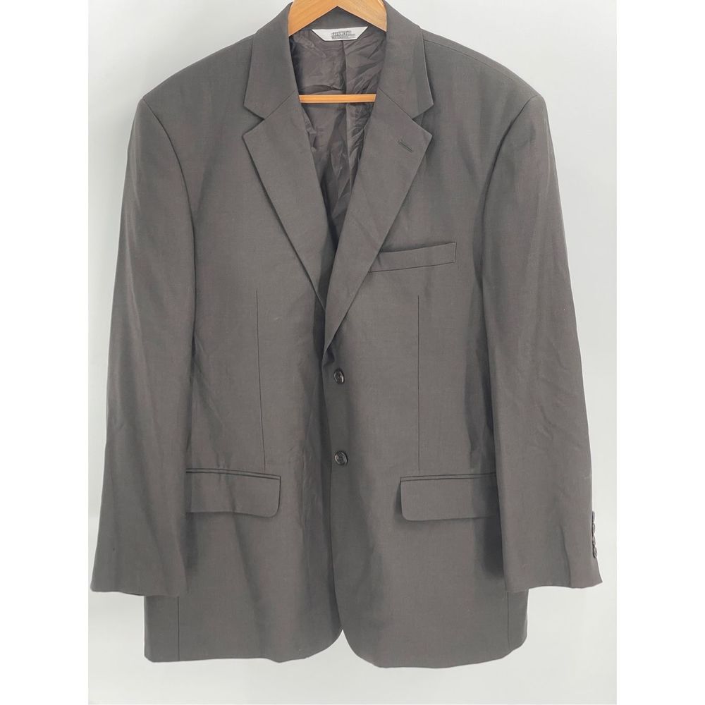 Versini Blazer Sport Coat Suit‎ Jacket Men's 46R Brown